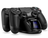 PS4 Controller Charger, PS4 Charging Dock, Dual Charger Charging Status Display Screen Playstation 4 / PS4 Slim / PS4 Pro Dualshock 4 Wireless Controller