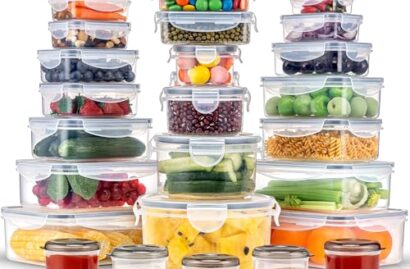 Pure Future 50-Piece Large Airtight Food Storage Containers with Lids