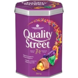 QUALITY STREET Imported Caramels; Crémes & Pralines; 360g Tin