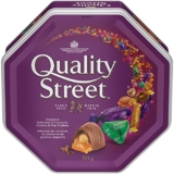 QUALITY STREET Imported Caramels; Crémes & Pralines; 725g Tin