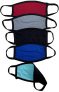 Reusable Cotton Face Mask Cover for Adults, Reversible, Pack of 5