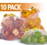 Reusable Produce Bags 10 Pack – Mesh Produce Bags