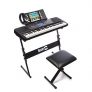 RockJam Electronic 61 Key Digital Piano Keyboard SuperKit with Stand, Stool, Headphones, & Includes Piano Maestro Teaching App with 30 Songs