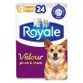 Royale Velour, Plush & Thick Toilet Paper, 12 = 24 rolls