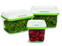 Rubbermaid FreshWorks Produce Saver Food Storage Containers, Set of 3