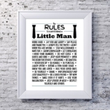 ‘Rules to Always Being a Little Man’ Print