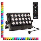 SANSI 100W RGB LED Flood Light with Plug, 16 Colors 4 Modes