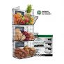 Saratoga Home Premium 3-Tier Wall Mounted Hanging Wire Baskets with Chalkboards