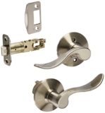 Schlage F10ACC619 Accent Passage Lever, Satin Nickel
