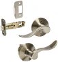 Schlage F10ACC619 Accent Passage Lever, Satin Nickel