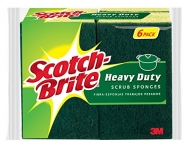 Scotch-Brite Heavy Duty Scrub Sponge, 6 Count