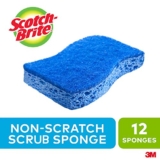 Scotch-Brite Scrub Sponge, 12 Pack, Non Scratch