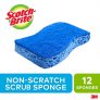 Scotch-Brite Scrub Sponge, 12 Pack, Non Scratch
