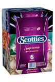 Scotties Supreme Facial Tissue, 3-ply, 88 sheets per box – 6 Pack