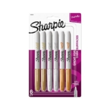 Sharpie Metallic Fine Point Permanent Marker, Pack of 6