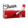 Sharpie TWIN TIP Marker Permanent, Permanent Marker Fine + Ultra Fine, 12 Pack, Black Ink