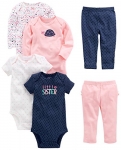 Simple Joys by Carter’s Baby Girls’ 6-Piece Little Character Set