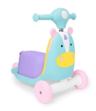 Skip Hop Kids 3-in-1 Ride On Scooter and Wagon Toddler Toy, Unicorn