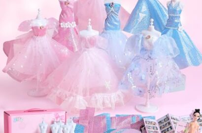 Skirfy Fashion Design Kits with 5 Mannequins & Accessories