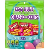 Skittles and Starburst Easter Egg Hunt Spring Candy Variety Mix, 30 Pieces