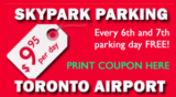 Toronto Pearson Airport Parking Coupon