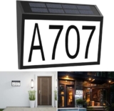Solar House Number Light Waterproof, Wall Mount, Customized
