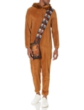 STAR WARS Mens One Piece Hooded Pajama Pajama Set