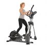 Sunny Health & Fitness Advanced Programmed Elliptical Machine Trainer with Electromagnetic Resistance