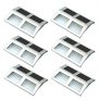 Sunnydaze Decor Stainless Steel Solar Security Mounted LED Lights