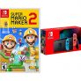 Super Mario Maker 2 + Nintendo Switch Neon Bundle