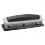 Swingline Precision Pro Desktop 2 or 3 Hole Punch, 10 Sheet Capacity, Black and Silver