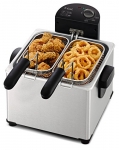 T-fal Triple Basket Deep Fryer with Stainless Steel Removable Pot and Professional Heating Element, 4-Liter, Stainless Steel