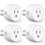 TECKIN Smart Plug WiFi Mini Socket, No Hub Required (4 Pack)