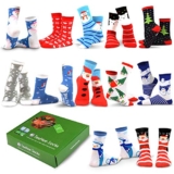 TeeHee Christmas Holiday 12-Pack Gift Socks for Women with Gift Box