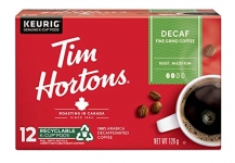 Tim Hortons Decaf Coffee Pods, Medium Roast, 12ct Pack