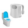 Toilet Night Light, Motion Activated Water Resistant Bathroom LED Toilet Bowl Night Light 8 Colors Changing with Motion Detection