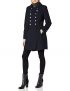 Tommy Hilfiger Womens Wool Blend Military Button Coat
