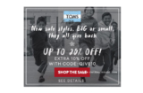 TOMS Black Friday Weekend Sale