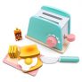 Tiny Land Toy Kitchen Wooden Pop-Up Toaster Play Set 10 Pcs