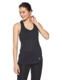 Under Armour Women’s Streaker Tank, Black/Reflective, Medium