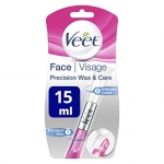 Veet, Portable Hair Removal, Precision Wax and Aftercare Cream, All Skin Types, Face, 15 ml