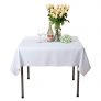Square Solid Polyester Tablecloth