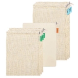 Venhoo Reusable Produce Bags – Set of 7(3 Large, 4 Medium)