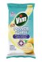 Vim Lemon Antibacterial Wipes 60 Count