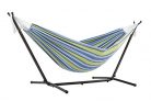 Vivere Double Oasis Hammock Combo with 9′ Stand and Carry Bag