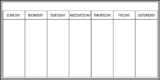 Wall Pops WPE98895 Dry Erase Peel and Stick Whiteboard Dry-Erase Weekly Calendar 13″ x 26″