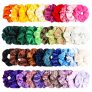 WATINC 40Pcs Colorful Velvet Hair Scrunchies Set