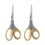 Westcott Straight Titanium Scissors with New Handle Design, 8 Inch, 2-Pack
