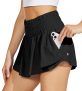 Willit Women’s Athletic High Waisted Flowy Ruffle Skort