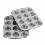 Wilton Recipe Right Non-Stick Standard Muffin Pan, 12-Cup (2-Pack)